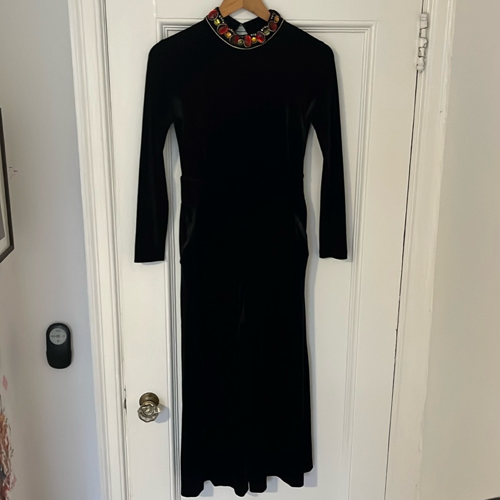 & Other Stories jewel velvet jumpsuit